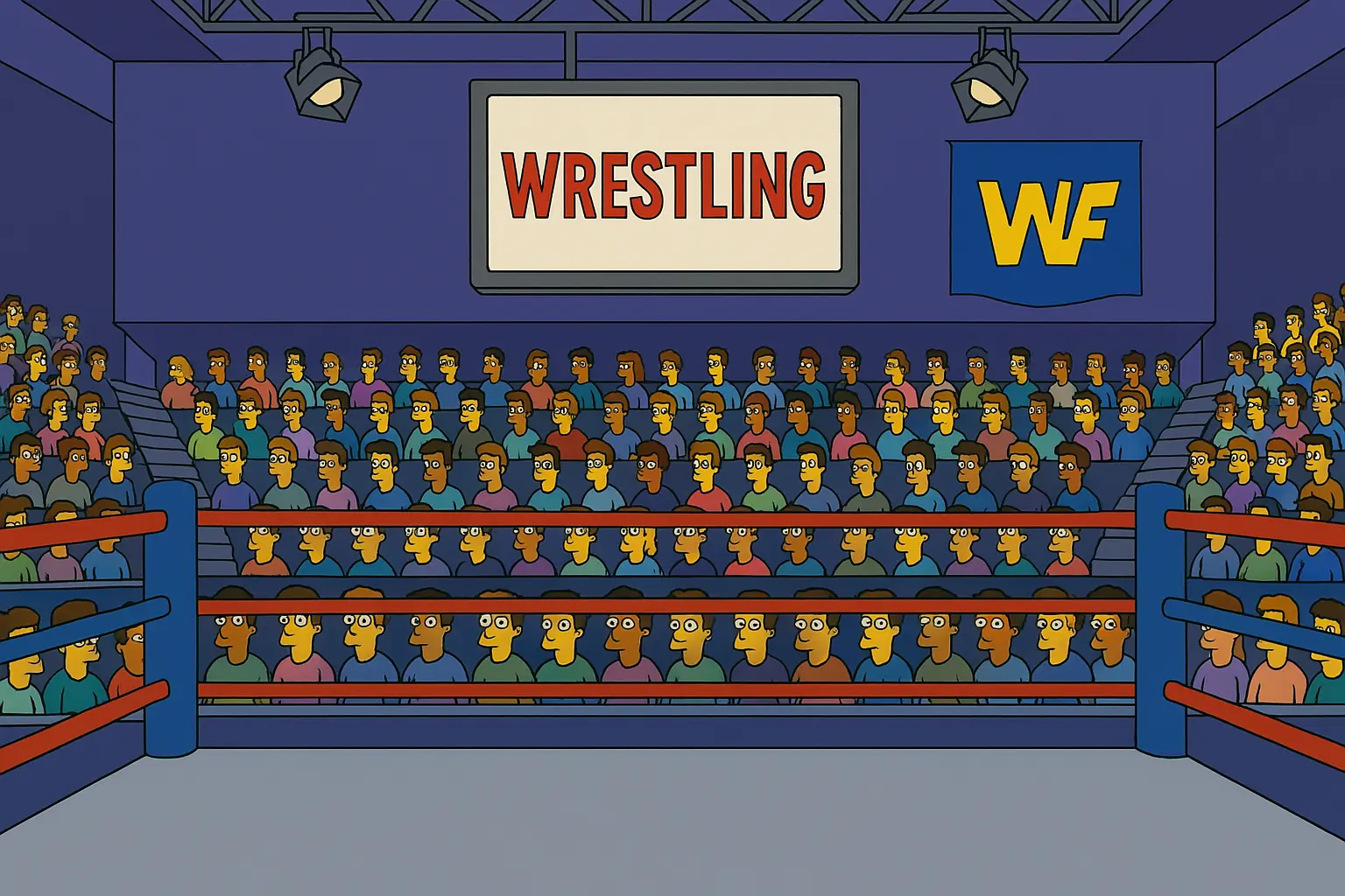 WWF Simpsons Scene